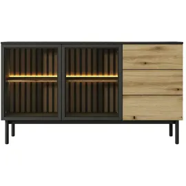 Möbel Kraft Sideboard ¦ schwarz ¦ Maße (cm): B: 149,9 H: 84,8