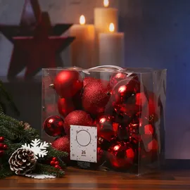 MARELIDA Christbaumkugel Weihnachtskugel bruchfest glänzend, matt und glitzern...