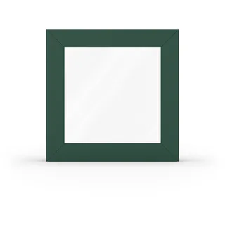 Fenster Grün, Kunststoff-Aluminium, aluplast IDEAL TwinSet 4000, Moosgrün RAL 6005 matt, 51x51 cm, individuell konfigurieren