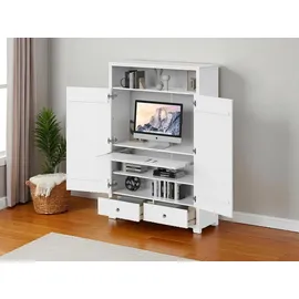 OTTO home Gotland Home Office Schrank 180 x 125 x 40 cm Weiß