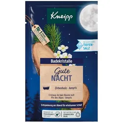 Kneipp Badekristalle Gute Nacht, Zirbenholz & Amyris Badesalz & Badebomben 60 g 