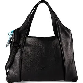 Gabs Zeynep Schultertasche Leder 46 cm schwarz