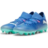 Puma Future 7 Match FG/AG Jr Fussballschuhe Kind BLAU|WEISS|aquamaringrün 31