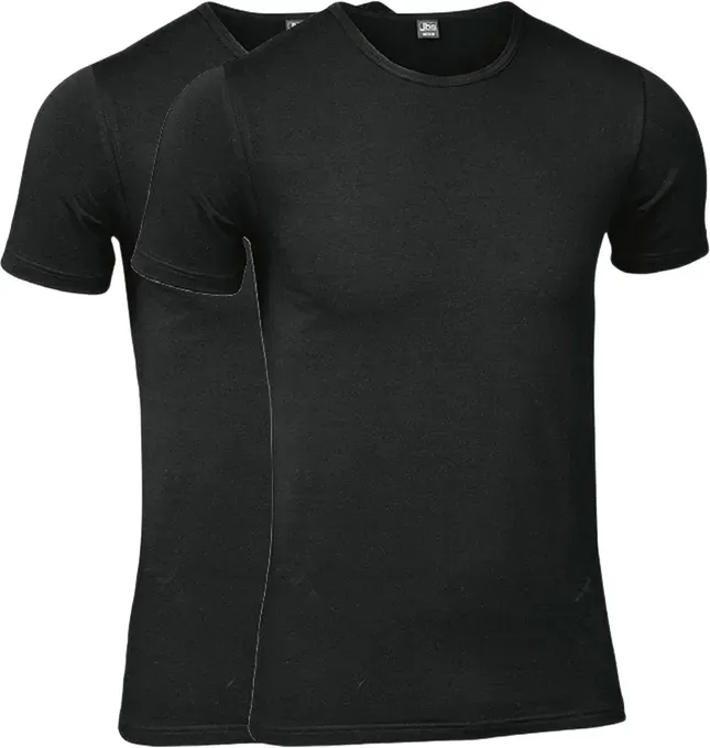 JBS 2er-Pack T-Shirts mit Rundhalsausschnitt GOTS Schwarz 2XL