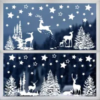 BETESSIN 210 Stück Sterne Fensterbilder Weihnachten - Elektrostatische Haftende