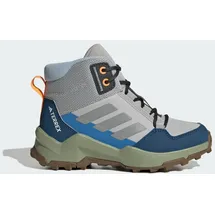 adidas Kinder Multifunktionsschuhe Terrex Ax4r Mid, Wanderschuh - Grey Two / Reflective Silver / Glow Blue - 28 in Grau GRETWO/REFSIL/GLOBLU