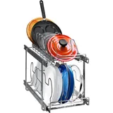 Vevor Pfannen- und Topfregal-Organizer Erweiterbarer Deckelhalter 2-stufig