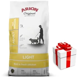 ARION Original Light Adult Alle Rassen 12kg + Überraschung für den Hund