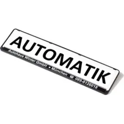 Eichner Werbeschild für Kennzeichenverstärker Automatik