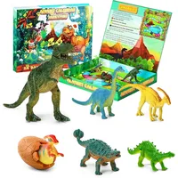 Dinosaurier Adventskalender 2024 Kinder - Weihnachts Geschenk für Kinder Jungen und Mädchen, 24 Tage Countdown-Kalender tägliche Überraschungsgeschenke