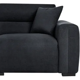 Beliani Sofa 3-Sitzer Fauskan Stoff Schwarz