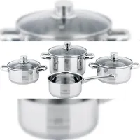 CS Kochsysteme Belm Topf-Set 4-tlg. 3 x Kochtopf + Stielkasserolle