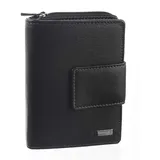 GREENLAND Nature Black Nappa Geldbörse Damen Portemonnaie schwarz