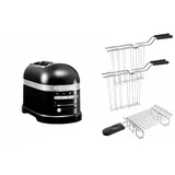 KitchenAid Artisan Toaster 5KMT2204 inkl. Brötchenaufsatz + Sandwichzange onyx