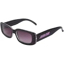 Sonnenbrille SANTA CRUZ "Strip Wave Check Sunglasses", Damen, grün (chartreuse), sportlich, Brillen