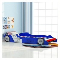DOTMALL Autobett Kinder Rennwagen-Bett 90x200 cm Blau blau