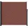 furnicato Seitenmarkise 180 x 500 cm Braun Polyester
