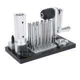 Jump Ring Maker with Cutter, Manuelle Multifunktions Biegen Maschine Schmuck Herstellung, Professionelles Rundrohr Ziehmaschine mit Draht Welle