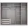 luma-home Schwebetürenschrank 22010 250 x 216 x 65 cm Weiß