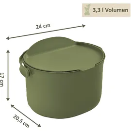 Skaza Exceeding Expectations Behälter für Küchenabfälle, formschöner Komposteimer, olive