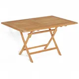 SonnenPartner SunnySmart Teakholz-Klapptisch Perth natur Tisch 140x95 cm Balkontisch