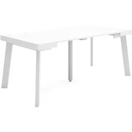 SKRAUT HOME Ausziehbarer Konsolentisch 180x90x73cm Weiß