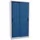 Pavoy Schiebetürenschrank Stahl 1950x1000x500 mm lichtgrau/enzianblau 4 Fachböden