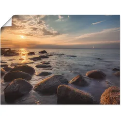 Artland Wandbild »Heimkehr am Abend....«, Gewässer, (1 St.), als Leinwandbild, Poster in verschied. Größen Artland Farbe Bild(er): goldfarben