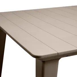 ALLIBERT Lima 160 Gartentisch 160 x 97 x 74 cm cappuccino