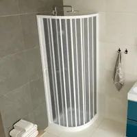 Idralite Lotus Viertelkreis-Duschkabine mit Falttür 90 x 185 cm 90X90 CM