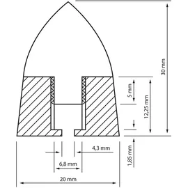 Dynavox Sub-Watt Geräte- und Boxenfüße, - Schwarz
