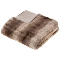 Atmosphera - Plaid Grizzli Kunstpelz 120x160 cm - Beige