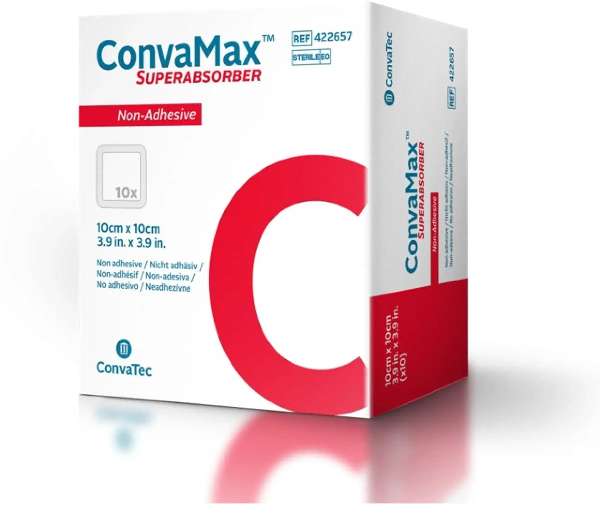 CONVAMAX Superabsorber nicht adhäsiv 10x10 cm 10 ST 422567