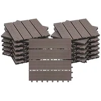 Woltu WPC-Fliesen 2 m braun