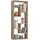 Wohnling Wandregal 36 x 90 x 14,5 cm Eiche