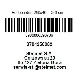 Rollboarder 40 cm Ø 6 cm, 250 x 40 cm, kesseldruckimprägniert
