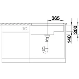 Blanco Subline 700-U Level tartufo + Handbetätigung + InFino
