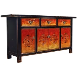 opium outlet Sideboard Kommode Schrank Vintage antik Büffet Anrichte Shabby Chic Landhaus Stil chinesisch orientalisch