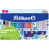 Pelikan Colorella Star Filzstift Mehrfarbig, Pastell 24 Stück(e)