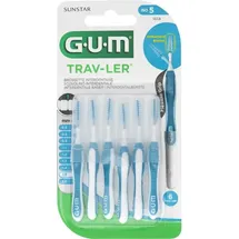sunstar GUM TRAV-LER 1,6mm Tanne blau Interdental+6Kappen 6 St