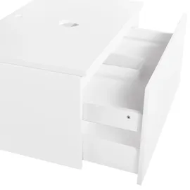 Beliani Waschbeckenunterschrank 80 x 40 x 52 cm Weiß