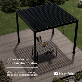 Blumfeldt Pavillon 3 x 3 m Schwarz