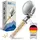 ALPENKRAFT ZugSpitze Premium Duschkopf mit Filter – Wassersparende Hochdruck-Handbrause mit 3 Strahlarten - Schwarz