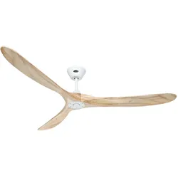 Energiespar Deckenventilator ECO GENUINO 180 - Lack Matt Weiß / Holz natur