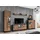 komodee Komodee, Wohnwand, Eiche, Anthrazit, Holzwerkstoff, 3 Fächer, Rechteckig, 350x178x40 cm, Wohnzimmer, Wohnwände, Wohnwand-Sets