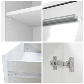 Vladon Highboard 166,5 x 106,5 x 35 cm weiß
