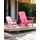 Beliani Muskoka Gartenstuhl 75 x 88 x 75 cm rosa
