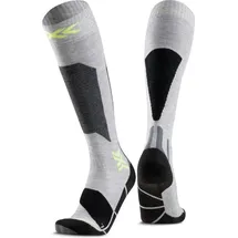 X-Socks Ski Discover OTC JR rhino grey/canary 31-34