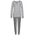 s.Oliver Damen Pyjama grau-meliert-ecru-gestreift Gr.36/38