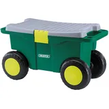 Draper Werkzeugwagen und Sitz für Gärtner, grün, 56x27.2x30.4 cm, 60852
